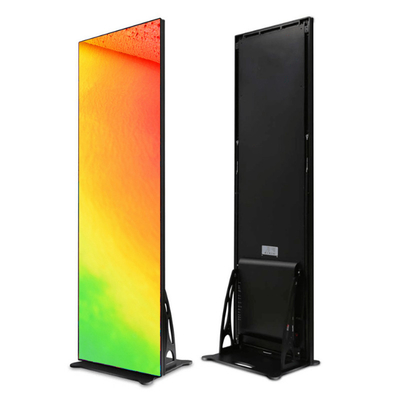 P2.5 صفحه نمایش دیجیتال داخلی آینه LED کف ایستاده تبلیغاتی صفحه نمایش پوستر LED