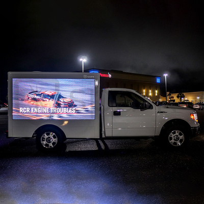 صفحه نمایش LED موبایل بیلبورد کامیون P6 1/8 اسکن دیوار ویدیویی در فضای باز