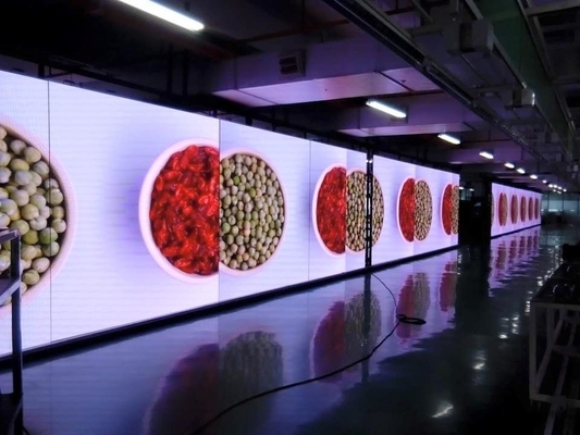صفحه نمایش تلویزیون دیواری 4k LED داخلی تمام رنگی سوپرمارکت برای کنسرت صحنه