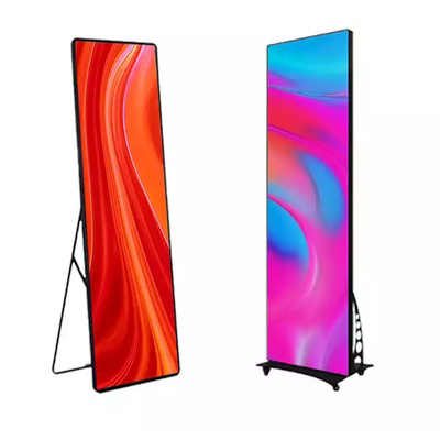 صفحه نمایش پوستر دیجیتال LED قابل حمل P1.875 P2 P2.5 تبلیغات داخلی
