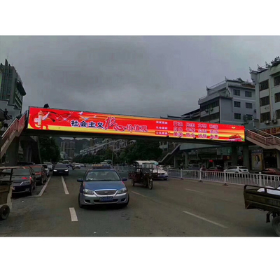 صفحه نمایش LED تبلیغات در فضای باز P5 P6 صفحه نمایش LED دو طرفه در فضای باز Tianqiao Corridor P8